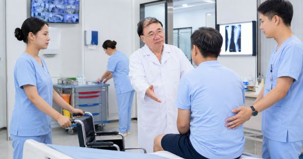 Bệnh nhân bị chấn thương chi dưới nặng sau tai nạn