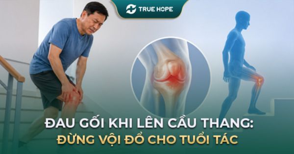 Đau gối khi lên cầu thang