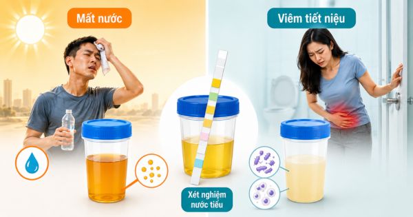 Phân biệt mất nước mùa hè với viêm đường tiết niệu qua xét nghiệm nước tiểu