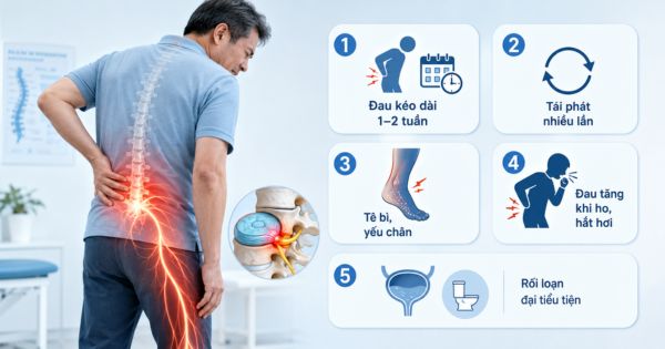 Dấu hiệu nguy hiểm của thoát vị đĩa đệm cần đi khám sớm
