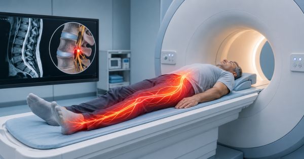 Chụp MRI cột sống thắt lưng đánh giá thoát vị đĩa đệm chèn ép rễ thần kinh