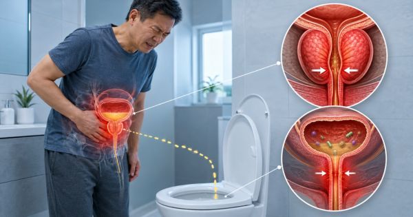 Viêm tuyến tiền liệt và nhiễm trùng đường tiết niệu gây tiểu ngắt quãng đau buốt
