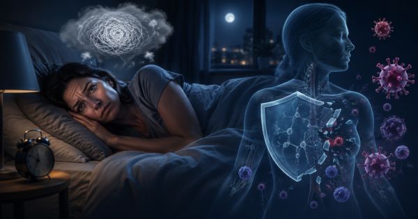 Stress mạn tính và mất ngủ tạo vòng lặp suy giảm miễn dịch