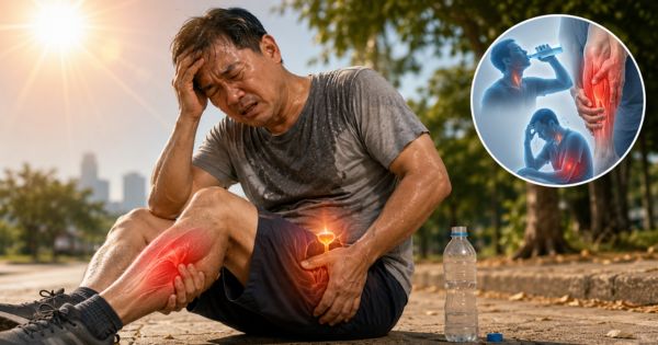 Mệt mỏi chuột rút do mất nước mùa nóng ở nam giới