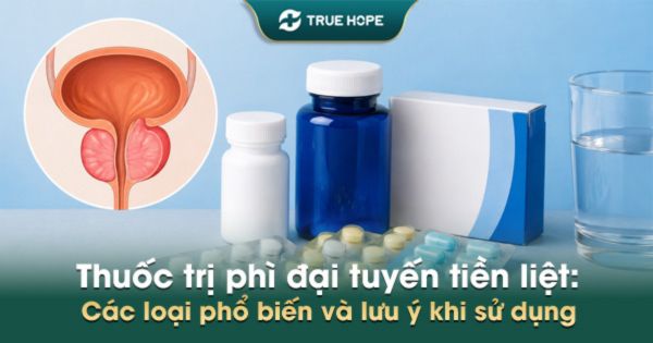 Thuốc cảm, thuốc dị ứng làm tiểu khó ở người phì đại tuyến tiền liệt