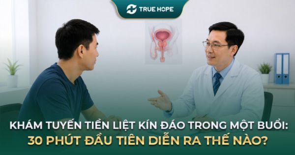Khám tuyến tiền liệt kín đáo trong một buổi: 30 phút đầu tiên