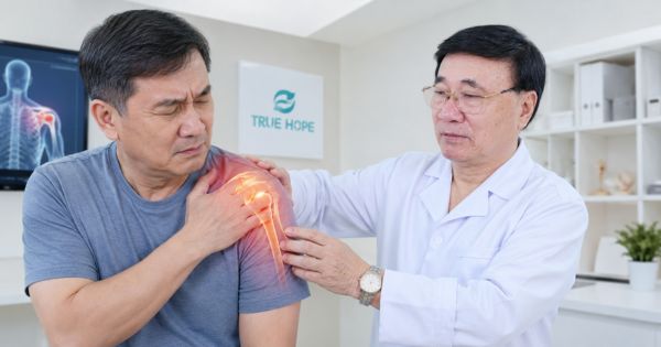 BSCKI Phan Đình Long khám đau khớp vai cho bệnh nhân tại True Hope