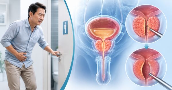 Nam giới mổ nội soi tuyến tiền liệt do đi tiểu bất thường