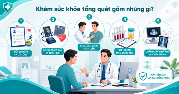 Khám sức khỏe tổng quát định kỳ giúp tầm soát bệnh phát hiện sớm yếu tố nguy cơ