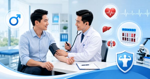 Nam giới cần khám sức khỏe định kỳ để tầm soát các bệnh có nguy cơ mắc phải