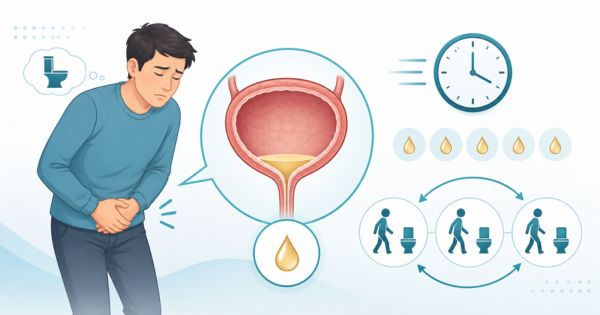 Tiểu rắt do bệnh lý đường tiết niệu - hình ảnh mô phỏng hệ tiết niệu