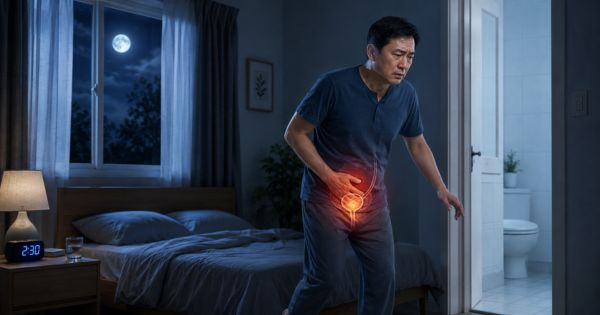 Thức dậy nhiều lần vì tiểu đêm - ảnh hưởng giấc ngủ nam giới