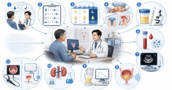 Các bước kiểm tra trước khi lựa chọn phương pháp điều trị phì đại tuyến tiền liệt