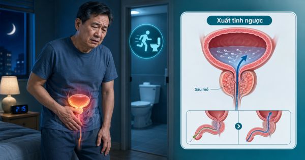 Mổ phì đại tuyến tiền liệt có nguy cơ gây xuất tinh ngược