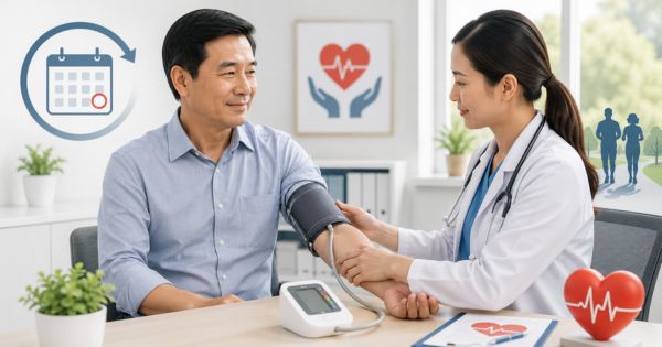 Sau tuổi 40 nên đo huyết áp ít nhất mỗi năm