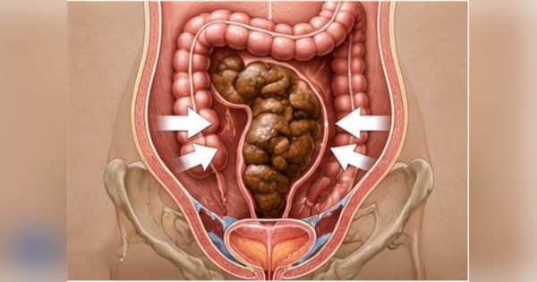 Phân tích tụ làm tăng áp lực trong vùng chậu gây táo làm tiểu khó