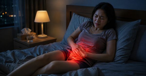 Đau và nóng rát khiến cơ thể khó thư giãn gây khó ngủ sâu do viêm bàng quang tái phát