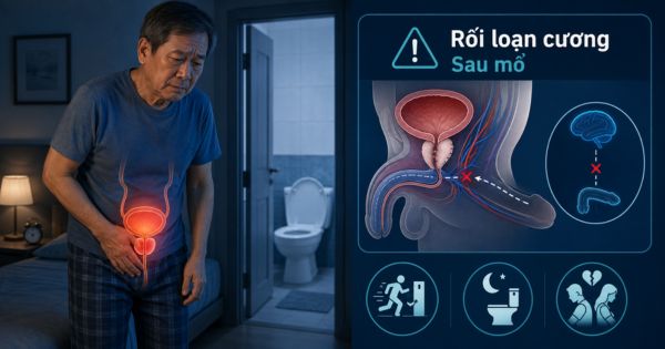 Mổ phì đại tuyến tiền liệt có thể gây rối loạn cương dương