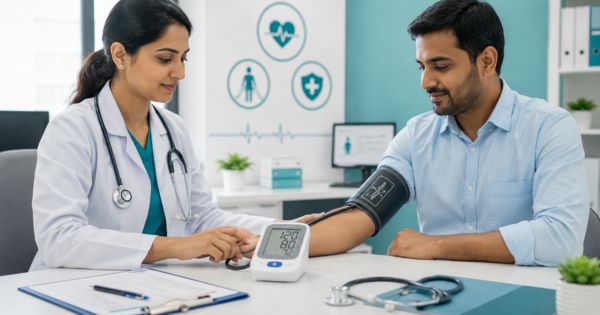 Đo huyết áp sàng lọc tăng huyết áp trong khám sức khỏe tổng quát định kỳ