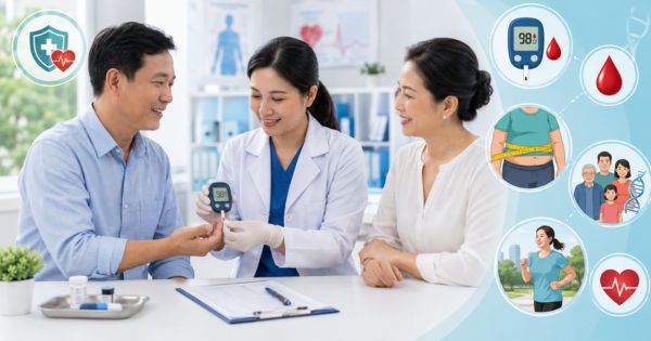 Sau tuổi 40 nên kiểm tra đường huyết theo yếu tố nguy cơ