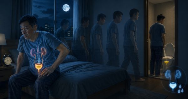 Cơ thể sản xuất nhiều nước tiểu vào ban đêm - nguyên nhân tiểu đêm