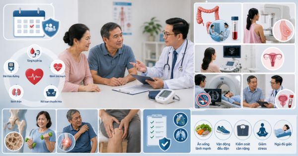 Khám định kỳ tuổi 50–64 để kiểm soát bệnh mạn tính và tầm soát ung thư