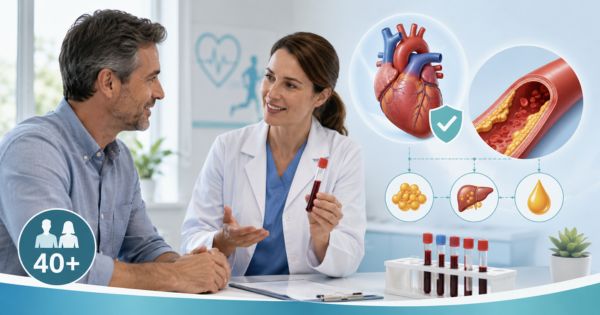 Sau tuổi 40 nên kiểm tra mỡ máu