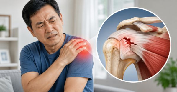 Rách chóp xoay gây đau vai kéo dài