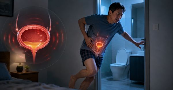 Bàng quang tăng hoạt gây tiểu đêm và tiểu gấp ở nam giới