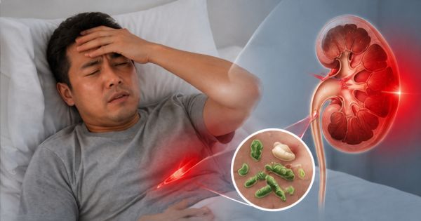 Viêm thận hoặc nhiễm trùng thận gây nước tiểu có máu
