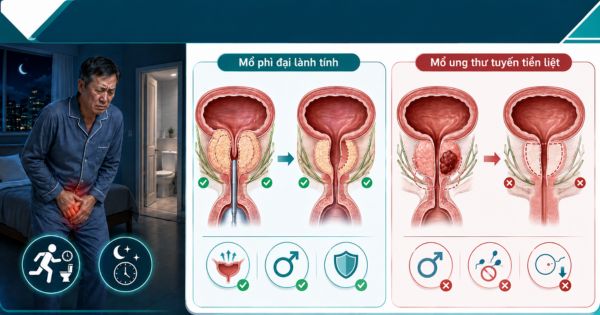 Phân biệt mổ phì đại lành tính và mổ ung thư tuyến tiền liệt