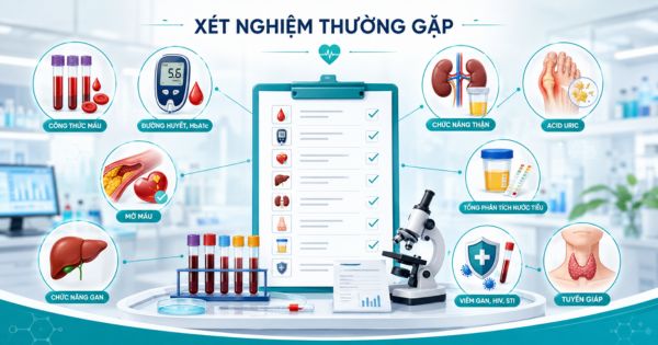 Danh mục xét nghiệm thường gặp trong gói khám sức khỏe tổng quát