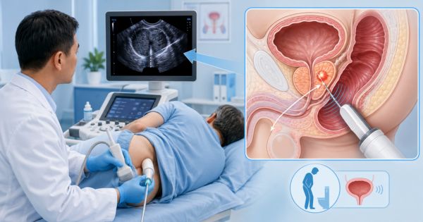 Siêu âm TRUS cung cấp hình ảnh theo thời gian thực, giúp bác sĩ xác định vị trí và hướng đi của kim sinh thiết