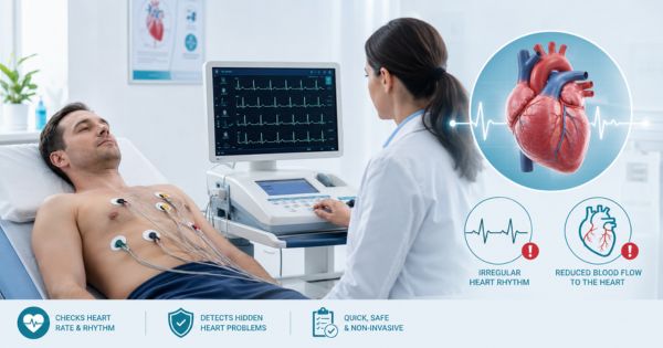 Điện tâm đồ kiểm tra nhịp tim rối loạn nhịp thiếu máu cơ tim trong khám tổng quát