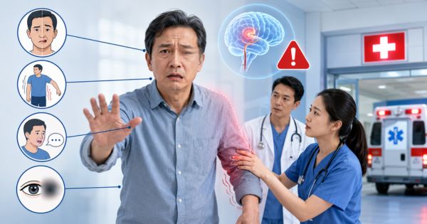Sau 40 tuổi cần đến cơ sở y tế ngay khi có biểu hiện méo miệng, yếu liệt một bên, nói khó, nhìn mờ đột ngột