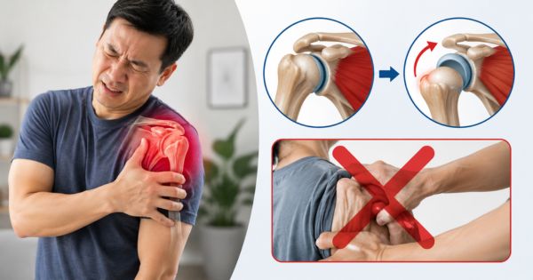 Tuyệt đối không tự nắn khi nghi ngờ trật khớp vai sau ngã hoặc chấn thương