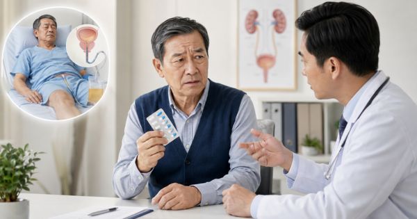 Nam giới có tiền sử từng đặt ống thông tiểu có nguy cơ cao bị tiểu khó sau khi uống thuốc cảm hoặc thuốc dị ứng