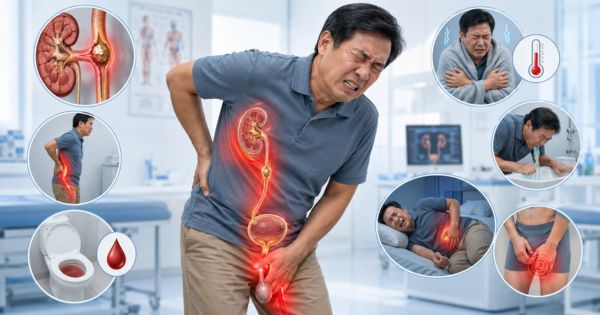 Sỏi tiết niệu có thể gây đau vùng chậu