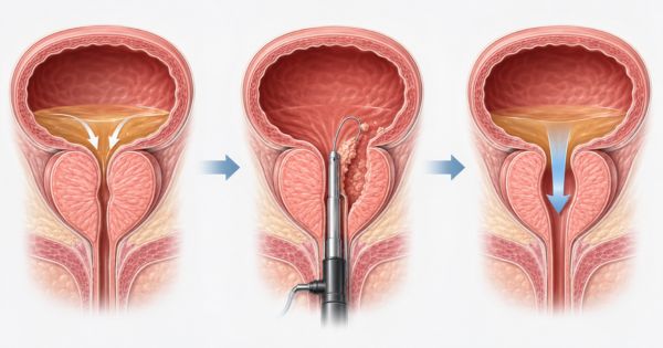 Cắt đốt tuyến tiền liệt qua niệu đạo TURP giúp loại bỏ mô phì đại và cải thiện dòng tiểu