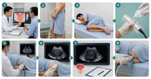 Quy trình siêu âm tuyến tiền liệt qua trực tràng