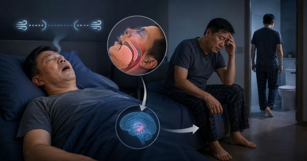 Rối loạn giấc ngủ và ngưng thở khi ngủ liên quan đến tiểu đêm