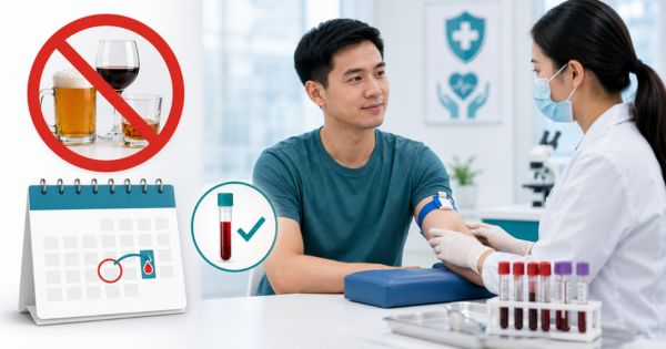 Không uống rượu bia trước ngày xét nghiệm để các chỉ số được chẩn đoán chính xác