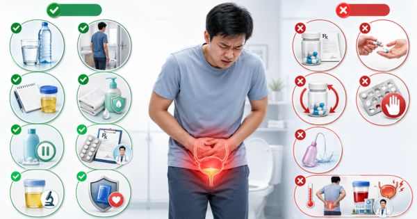 Những việc nên và không nên làm khi bị tiểu buốt - hướng dẫn tại nhà
