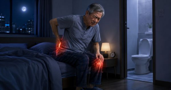 Đau xương khớp về đêm khiến nam giới thức giấc và đi tiểu thứ phát
