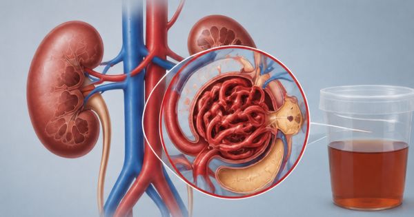 Bệnh cầu thận gây nước tiểu có máu
