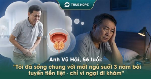 sống chung với mất ngủ suốt 3 năm bởi tuyến tiền liệt