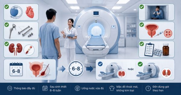 Chuẩn bị trước khi chụp MRI tuyến tiền liệt