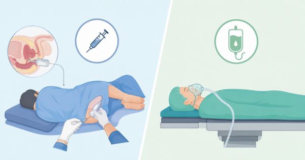 Gây tê hoặc gây mê - Quy trình sinh thiết tuyến tiền liệt