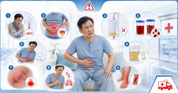Dấu hiệu cần đến bệnh viện ngay sau khi mổ tiền liệt tuyến