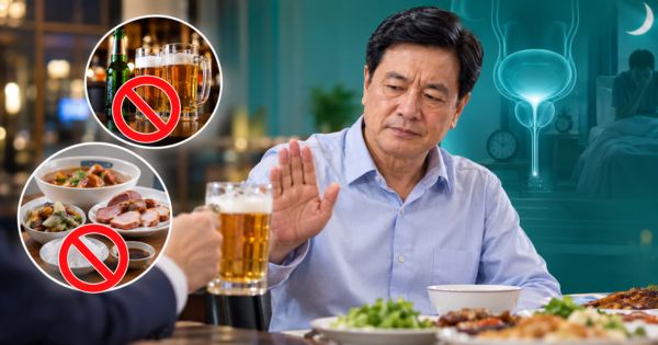 Giảm rượu bia, ăn quá mặn vào bữa tối trước khi đi khám